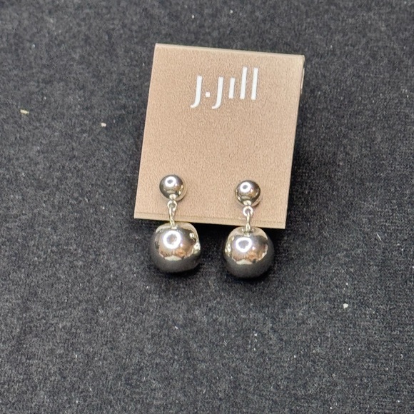 J. Jill Silver Drop Earrings with Polished Finish - Picture 2 of 6